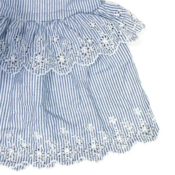 Gap Baby Girl Layered Eyelet Flutter Dress 1824 M - Picture 7 of 9